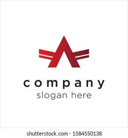 Initial Letter A logo icon design template elements - vector sign. Business card templates. 