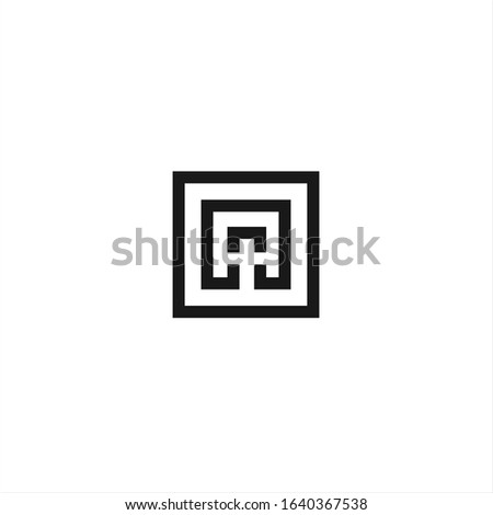 Initial Letter A logo icon design template elements - vector