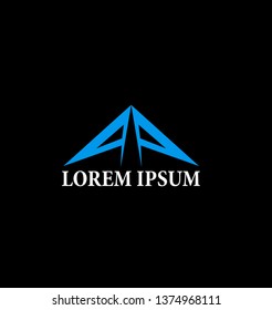 A initial letter logo icon, sign or symbol with arrow illustration for sport company and competition
