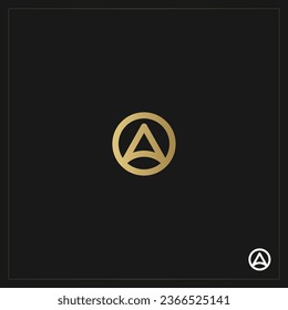 letra inicial una ilustración de diseño de logotipo, icono y símbolo vectorial