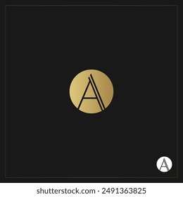 letra inicial un logotipo, icono y símbolo Vector diseño ilustración