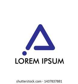 A initial letter logo icon for technology company