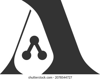 Initial letter A logo icon vector design template
