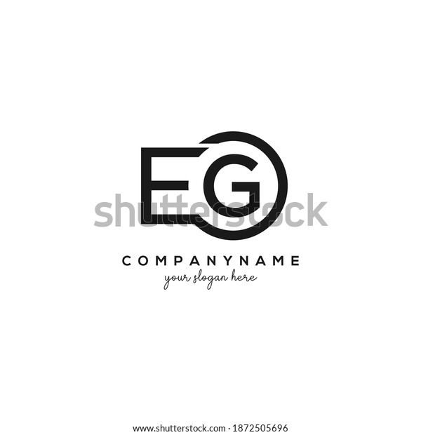 Initial Letter Logo Inside Circle Shape Stock Vector (Royalty Free ...