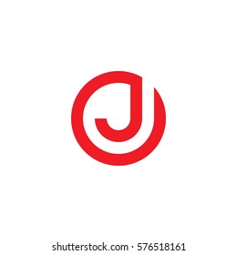 Initial Letter Logo J Inside Circle Stock Vector (Royalty Free ...