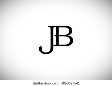initial letter logo JB, BJ, logo template