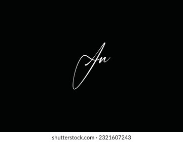  Logo de la carta inicial JN y diseño de logotipo mínimo