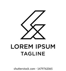 initial letter logo KX, XK, logo template 