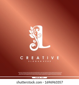 Logo de la carta inicial La belleza lujosa florece.