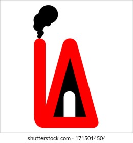 Initial letter logo LA, logo template