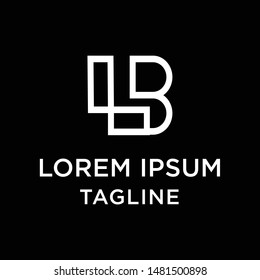initial letter logo LB, BL, logo template