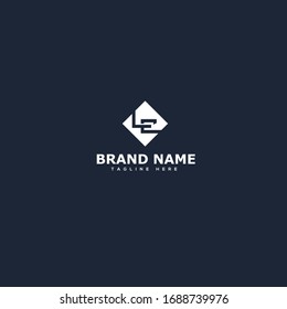 initial letter logo LE, EL, logo template
