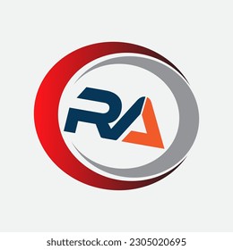 initial letter logo with letters and name