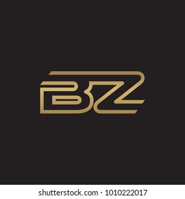 initial letter logo line unique modern gold