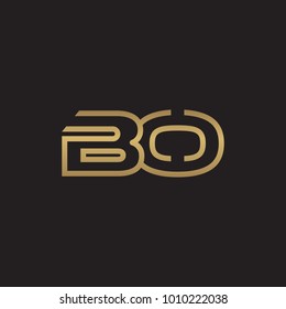 initial letter logo line unique modern gold