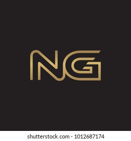 initial letter logo line unique modern, gold color - Shutterstock ID 1012687174
