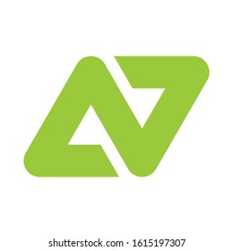 initial letter logo A line unique modern