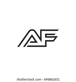 initial letter logo line unique modern