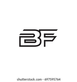 initial letter logo line unique modern
