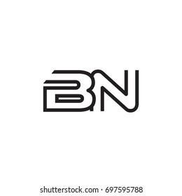 initial letter logo line unique modern