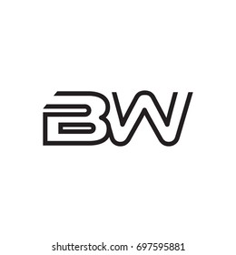 initial letter logo line unique modern