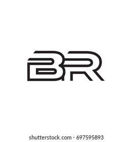 initial letter logo line unique modern