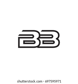 initial letter logo line unique modern