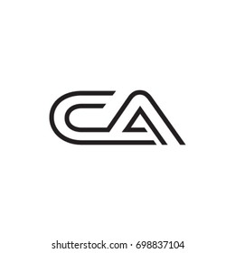 initial letter logo line unique modern