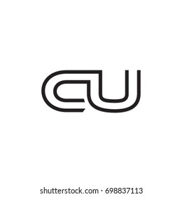 initial letter logo line unique modern