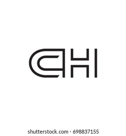 initial letter logo line unique modern