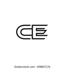 initial letter logo line unique modern