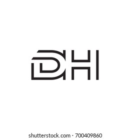 initial letter logo line unique modern