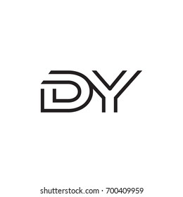 initial letter logo line unique modern