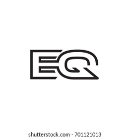 initial letter logo line unique modern