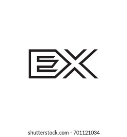 initial letter logo line unique modern