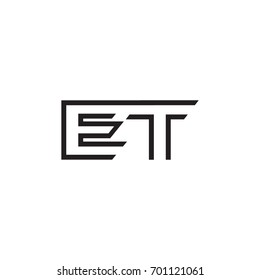 initial letter logo line unique modern