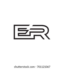 initial letter logo line unique modern