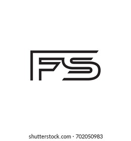 initial letter logo line unique modern