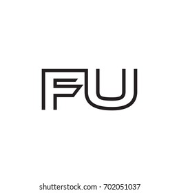 initial letter logo line unique modern