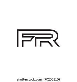 initial letter logo line unique modern