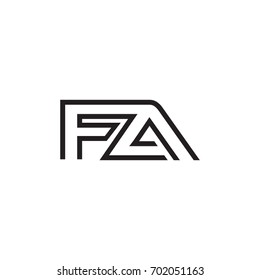 initial letter logo line unique modern