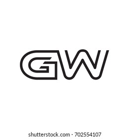 initial letter logo line unique modern