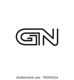 initial letter logo line unique modern