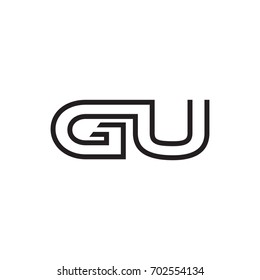 initial letter logo line unique modern