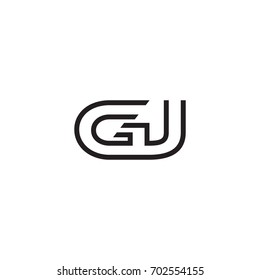 initial letter logo line unique modern