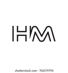 initial letter logo line unique modern