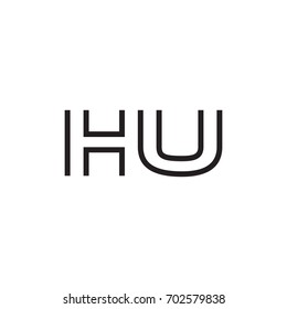 initial letter logo line unique modern