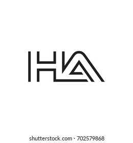 initial letter logo line unique modern