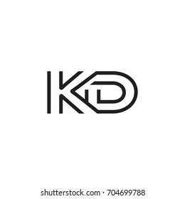 initial letter logo line unique modern