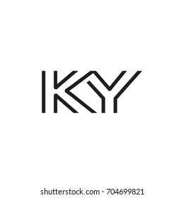 initial letter logo line unique modern